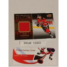 Johnny Gaudreau Jersey Relics 2015-16 Tim Hortons Upper Deck NHL JR-JG SKU#12303